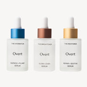 Overt Self Care Bundle with 20% vitamin c, hyaluronic acid and peptide serums bundle