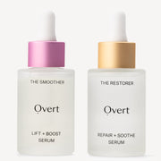 Overt Skincare The Anti-Aging Duo with 2.5% Retinol Serum and Copper Peptide Serum for smoothing and anti-aging