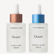 Glowing Duo Vitamin C and Hyaluronic Acid serums overt skincare
